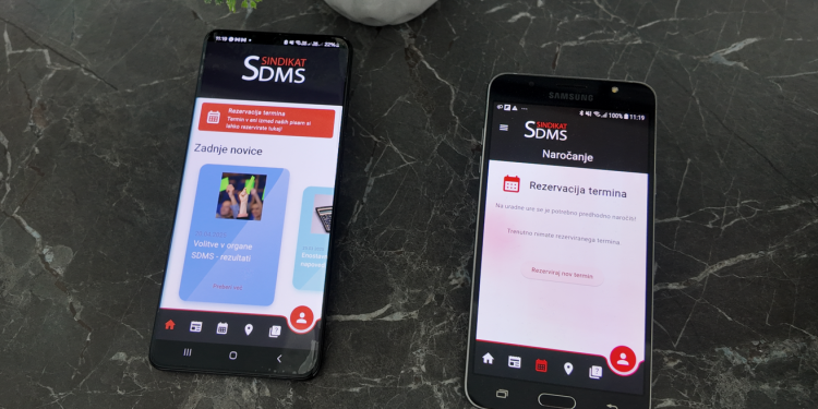 APLIKACIJA ZA MOBILNE NAPRAVE IN SPLETNO NAROČANJE NA TERMINE
